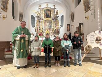 Die Kommunionkinder stellten sich vor